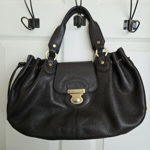 Vintage Kesslord Leather Satchel Shoulder Bag - Brown